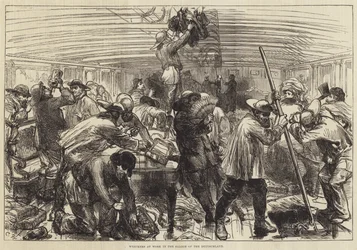 Wreckers at Work in the Saloon of the Deutschland